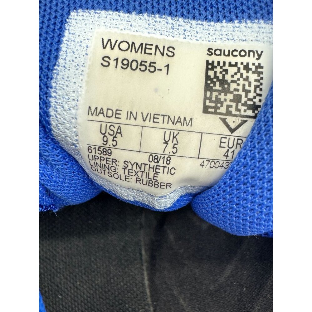 Saucony Women's Spitfire 5 Running Spikes Performance Shoes Size 9.5 Blue Pink - Picture 4 of 15